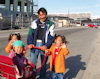 Greenland - Nuuk / Godthab: Inuit family - photo by B.Cloutier