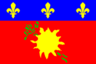 flag of Guadeloupe overseas department of France / Frana / Francia / Frankreich)