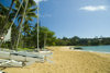 14 Hawaii - Kauai Island: Nawiliwili Beach: boatson the sand - Hawaiian Islands - photo by D.Smith