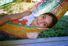 Hawaii - Maui island: girl resting in a hammock - Photo by G.Friedman