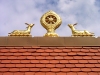 Hungary / Ungarn / Magyarorszg - Tar: detail of rooftop symbol - Buddhist sanctuary Sndor Krsi Csoma Memorial Park (photo by J.Kaman)
