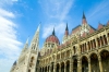 Hungary / Ungarn / Magyarorszg - Budapest: Parliament and sky (photo by P.Gustafson)