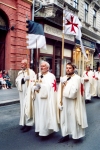 Hungary / Ungarn / Magyarorszg - Budapest: Knights of the Order of Malta - procession on Hador street (photo by Miguel Torres)