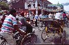 India - New Delhi: street scene - rickshaws (photo by Francisca Rigaud)