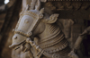 India - Srirangam / Thiruvarangam (Tamil Nadu): horse sculpture - Sri Ranganathaswamy Temple / Karyatidenplastik - photo by W.Allgwer