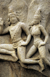 India - Mahabalipuram / Mamallapuram (Tamil Nadu): temple art Unesco world heritage site - religion - Hinduism - photo by W.Allgwer