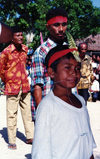 Indonesia - Gorong island (Watubela islands, Moluccas): man and boy - photo by G.Frysinger