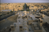 Iran - Yazd: view from a minaret - domes, wind towers and earth coloured houses - photo by W.Allgower