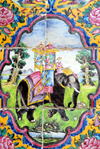 Iran - Shiraz: elephant in tiles - Qavam House - Narenjestan e Qavam - photo by M.Torres