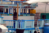 Iran - Hormuz island: dhow in the harbour - cabin - photo by M.Torres