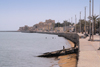 Iran - Hormuz island: the corniche, leading to the Portuguese castle of Nossa Senhora da Victoria - photo by M.Torres