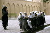Iran - Kashan, Isfahan province: school girls - photo by W.Allgower