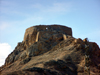 Yazd, Iran: Zoroastrian tower of silence in the southern outskirts of the city - Dakhmeh-ye Zartoshtiyun - deme - photo by N.Mahmudova