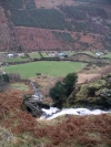 Ireland - Glenmalure valley (county Wicklow): waterfall (photo by R.Wallace)