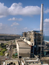 Israel - Qesarriya / Caesarea Maritima / Caesarea Palaestina - Hadera: Orot Rabin power station - the name honours Yitzhak Rabin - from above- photo by Efi Keren