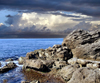 Israel - Qesarriya / Caesarea Maritima / Caesarea Palaestina: Mediterranean sea and rocks - photo by Efi Keren