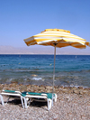 Israel - Eilat: beach chairs - resort - photo by Efi Keren