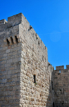 Jerusalem, Israel: tower by the Jaffa gate, west side of the city walls - photo by M.Torres