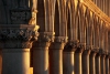 Italy / Italia - Venice: Doge's Palace - Palazzo Ducalle - columns at sunrise (photo by M.Gunselman)