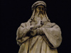 38 Italy - Milan: statue of Leonardo da Vinci - Piazza Scala  (photo by M.Bergsma)