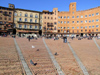 Italy / Italia - Siena (Toscany / Toscana) / FLR : on Piazza del Campo - Palazzo Pubblico - Unesco world heritage site - photo by M.Bergsma