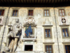 Pisa, Tuscany - Italy: statue of Cosimo I de' Medici, Grand Duke of Tuscany, in front of Palazzo della Carovana dei Cavalieri - Scuola Normale Superiore - Piazza dei Cavalieri - photo by M.Bergsma