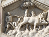 Florence / Firenze - Tuscany, Italy: detail of the Duomo - farmer ploughing the fields - photo by M.Bergsma