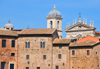 Rome, Italy: Via Biberatica - Markets of Trajan and church of Sts. Dominic and Sixtus - photo by M.Torres