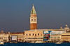 Campanile di San Marco and Doges Palace from the Grand Canal, Venice - photo by A.Beaton