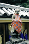 Japan - Fukuoka - island of Kyushu: man sculpture - dressed - photo by S.Lapides