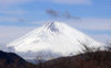 Japan (Honshu island) Mount Fuji from Hakone - snow covered slopes - photo by G.Frysinger