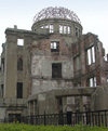 Japan (Honshu island) Hiroshima - Chugoku region: Hiroshima Peace Memorial (Genbaku Dome - A-Bomb Dome - a remnant of the city at ground zero of its nuclear bombardment - building destroyed the the atom bomb - Unesco world heritage site - photo by G.Frysinger