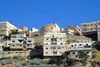 Al Karak - Jordan: houses on the hilltop, built around a crusaders' tower - photo by M.Torres