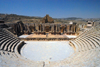 Jerash - Jordan: South theatre - view from the last row - Roman city of Gerasa - photo by M.Torres