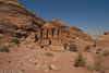 Jordan - Petra: Ad Deir and its cliff - the Monastery - UNESCO world heritage site - photo by M.Torres