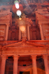 Jordan - Petra: Khazneh - Treasury - at noon - UNESCO world heritage site - photo by M.Torres