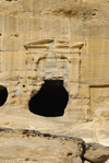 Jordan - Petra: Wadi ad Deir - eroded tomb - photo by M.Torres