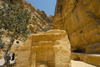 Jordan - Petra: Siq - carved rock - photo by M.Torres