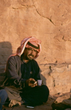 Jordan - Wadi Rum: a bedouin's coffee break - photo by J.Kaman