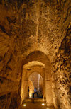Ajlun - Jordan: Ajlun castle - corridor and guard - photo by M.Torres