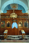 Madaba - Jordan: iconostasis / templon - Greek Orthodox Church of St. George - photo by M.Torres