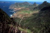 Juan Fernandez islands - Robinson Crusoe island: mirador Selkirk - looking west (photo by Willem Schipper)