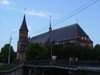 Kaliningrad / Koenigsberg, Russia: Kant's Cathedral - Koenigsberg Cathedral and bridge to Kneiphof island / Koenigsberger Dom - photo by P.Alanko