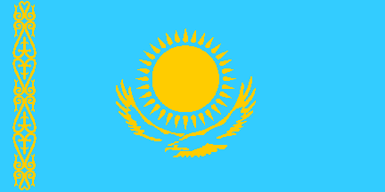Kazakhstan /  / Cazaquisto / Kazahija / Kazaksztn / Kazachstan / Kasachstan / Kazahstan / Kasakistn - flag