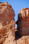 Kazakhstan, Charyn Canyon: Valley of the Castles - two towers - photo by M.Torres