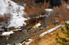 Kazakhstan, Medeu ice stadium, Almaty: the Small Almaty river - photo by M.Torres