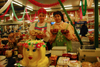 Kazakhstan, Almaty: Russian and Kazakh girls selling delicatessen - photo by M.Torres