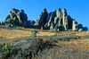 Kazakhstan - Altay Mountains: vertical rock formation - photo by V.Sidoropolev