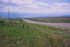 Kazakhstan - Almaty oblys: a flat road in the plain - photo by E.Petitalot