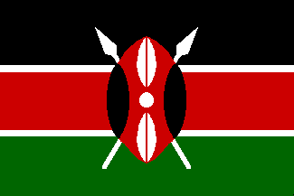 Kenya / Quenia / Kenija / Kenia - flag